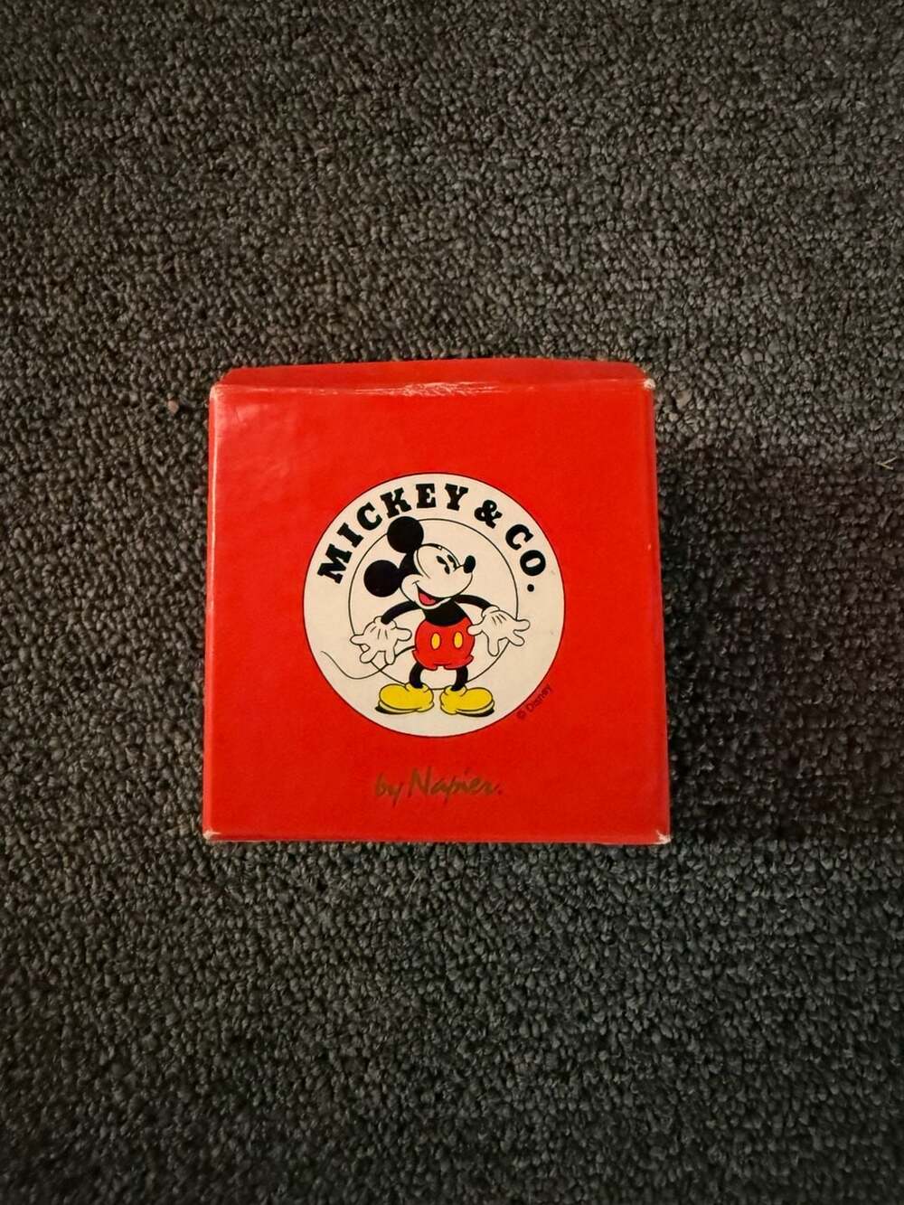 Vintage Mickey & Co. by Napier Gold-Tone Mickey and Minnie Mouse Brooch Pin Set